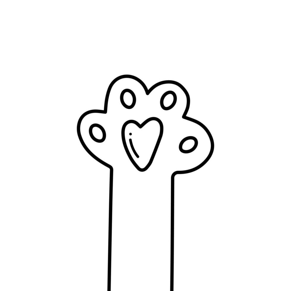 cat paw doodle