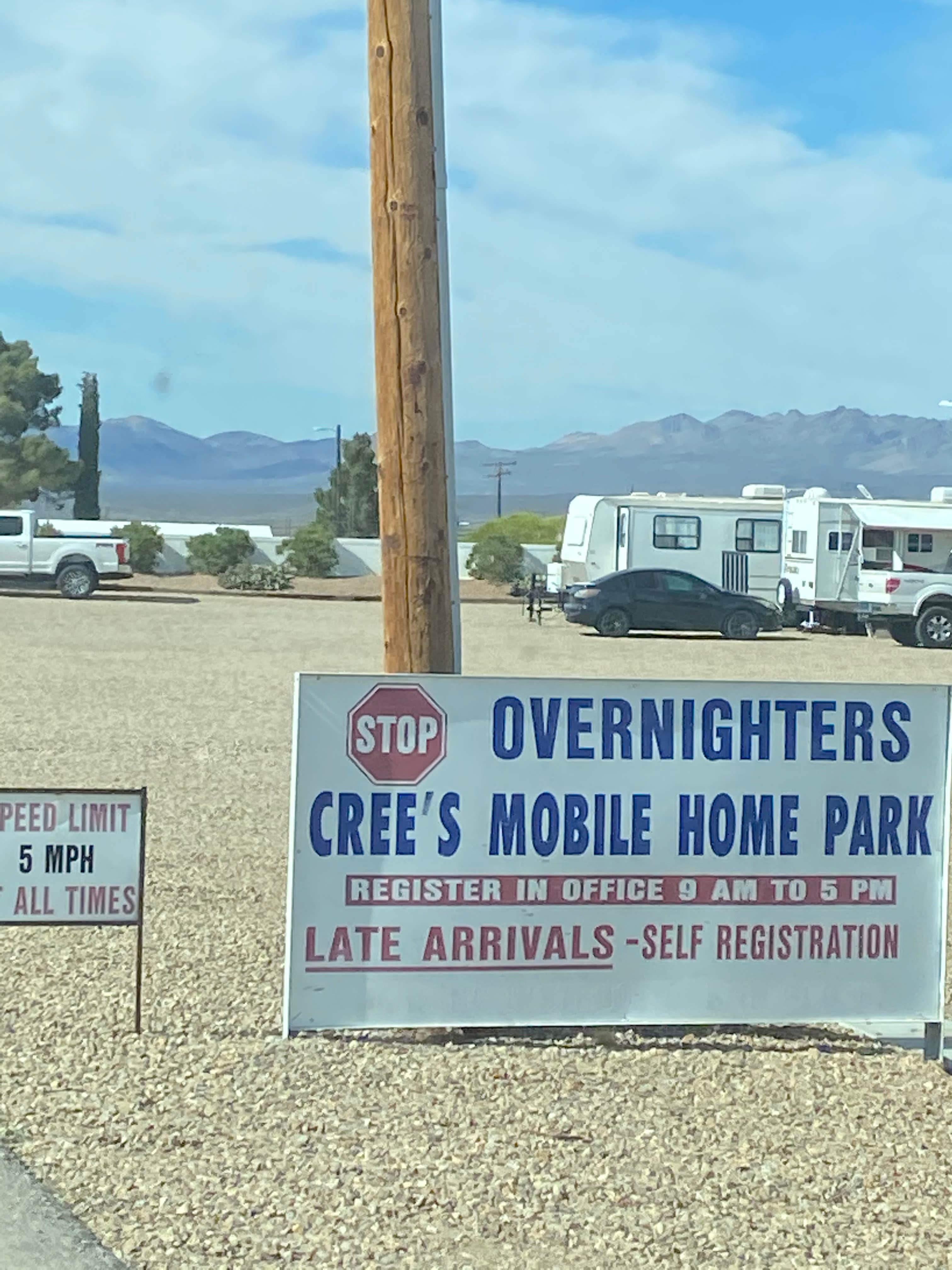crees mobile home park