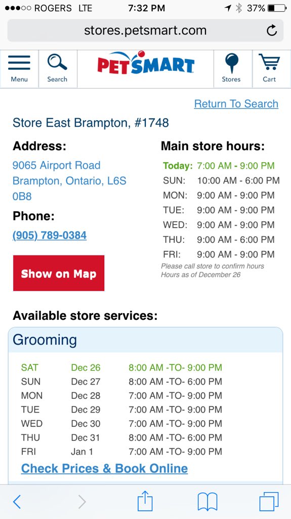 when does petsmart close today