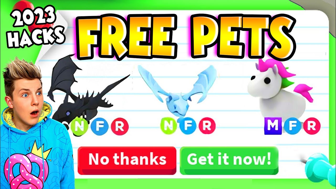 free adopt me pets websites