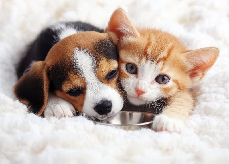 dog and cat cute