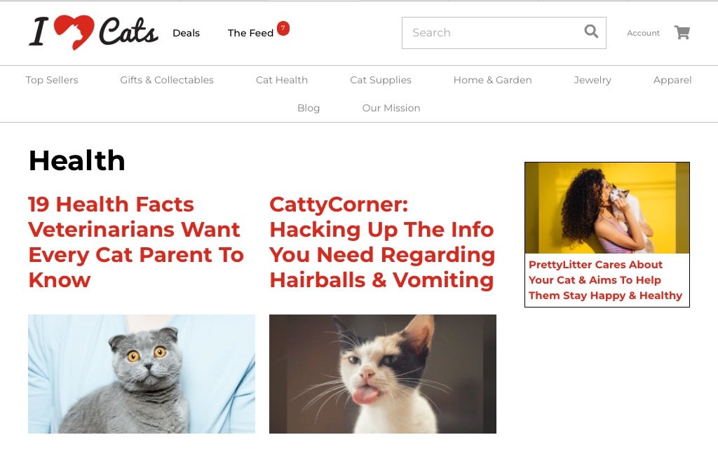 websites about cats