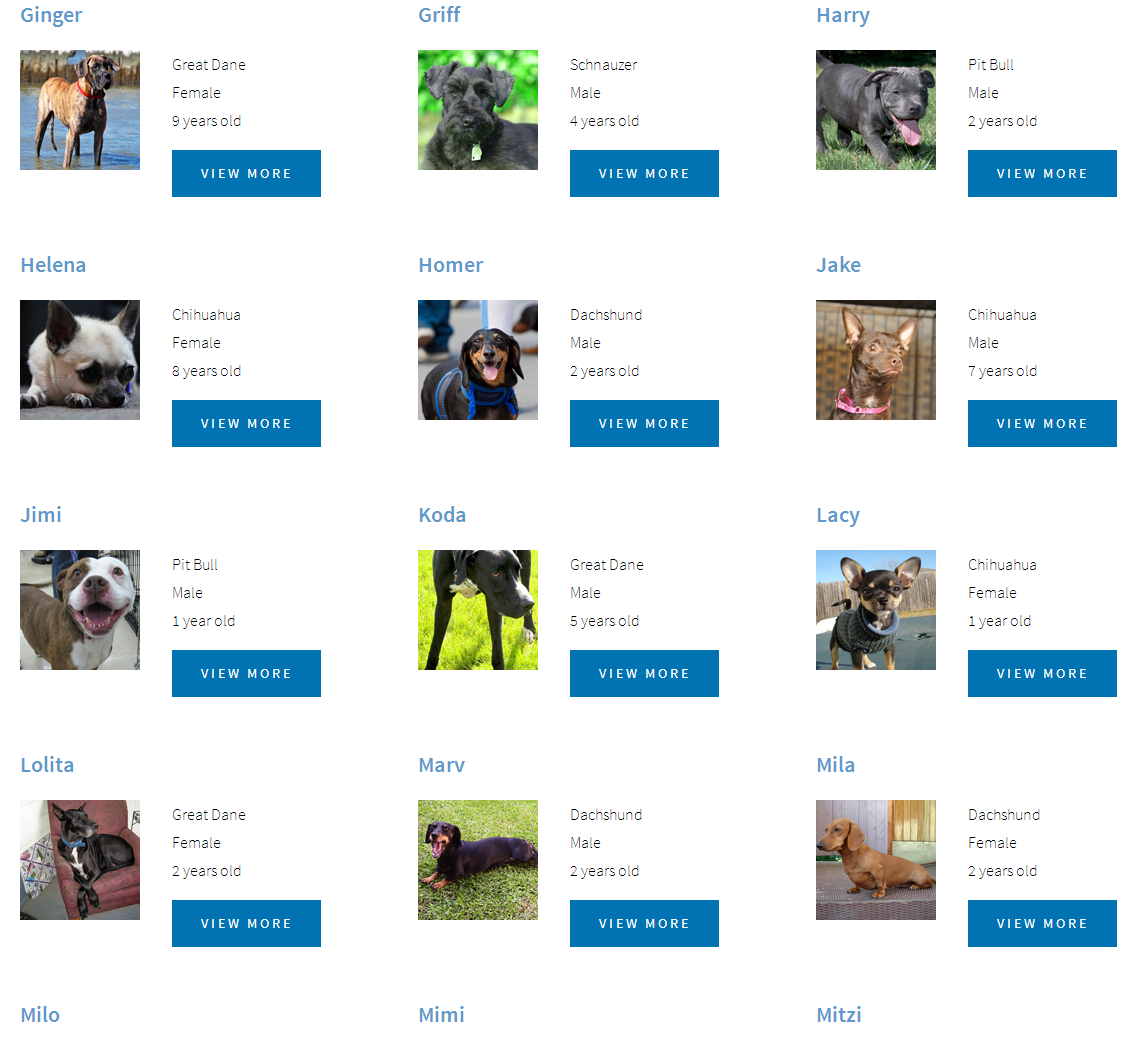 dog database