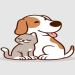 dog and cat cute